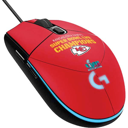 NFL Kansas City Chiefs Super Bowl LVII Champions G203 Prodigy RGB Wired Gaming Mouse Skin
